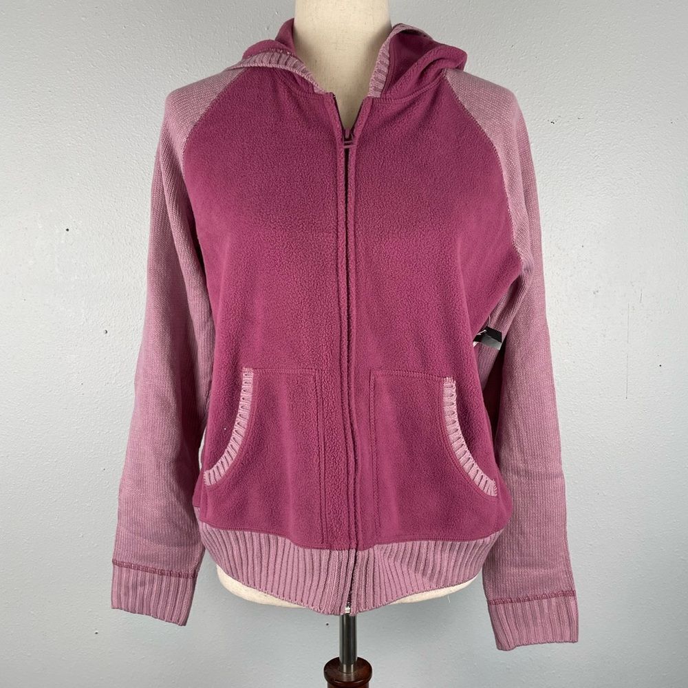 NWT St John’s Bay Fleece Full Zip Hoodie Size M